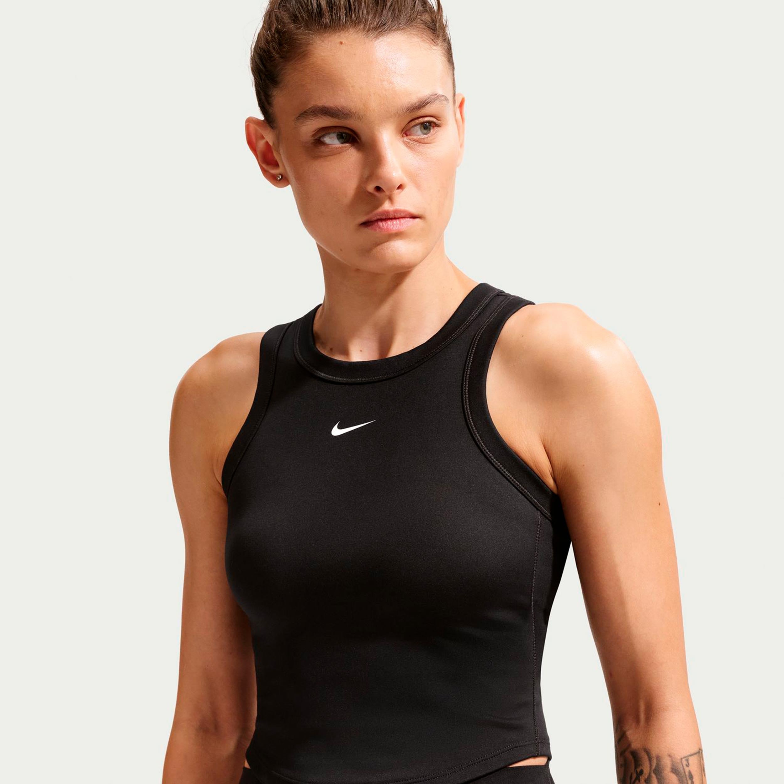 Nike One Fitted Dri-Fit Crop Tank Top Women - black