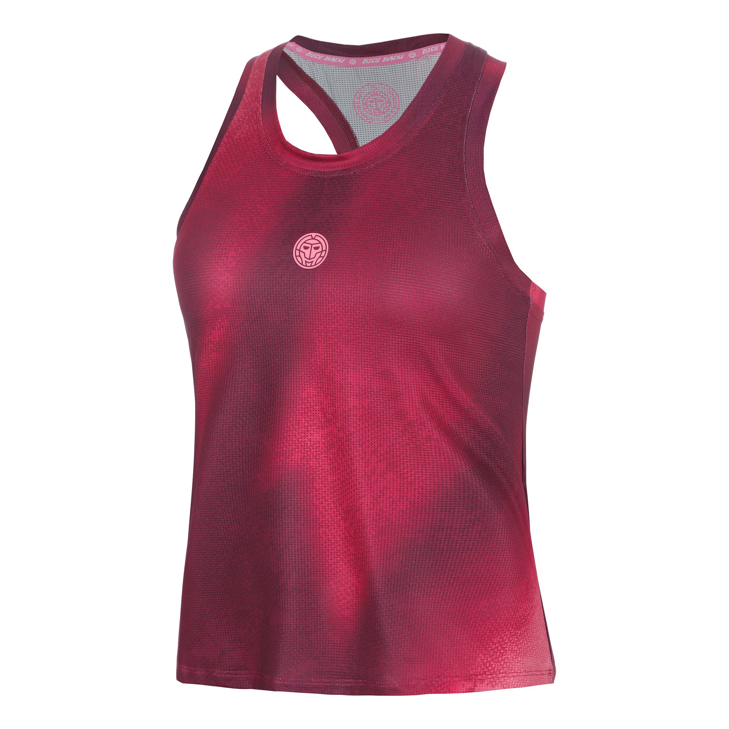 BIDI BADU Freeze Out Racerback Printed  Tank Top Women - dark red, pink