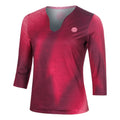 Freeze Out V-Neck Printed  Long sleeve Women - dark red