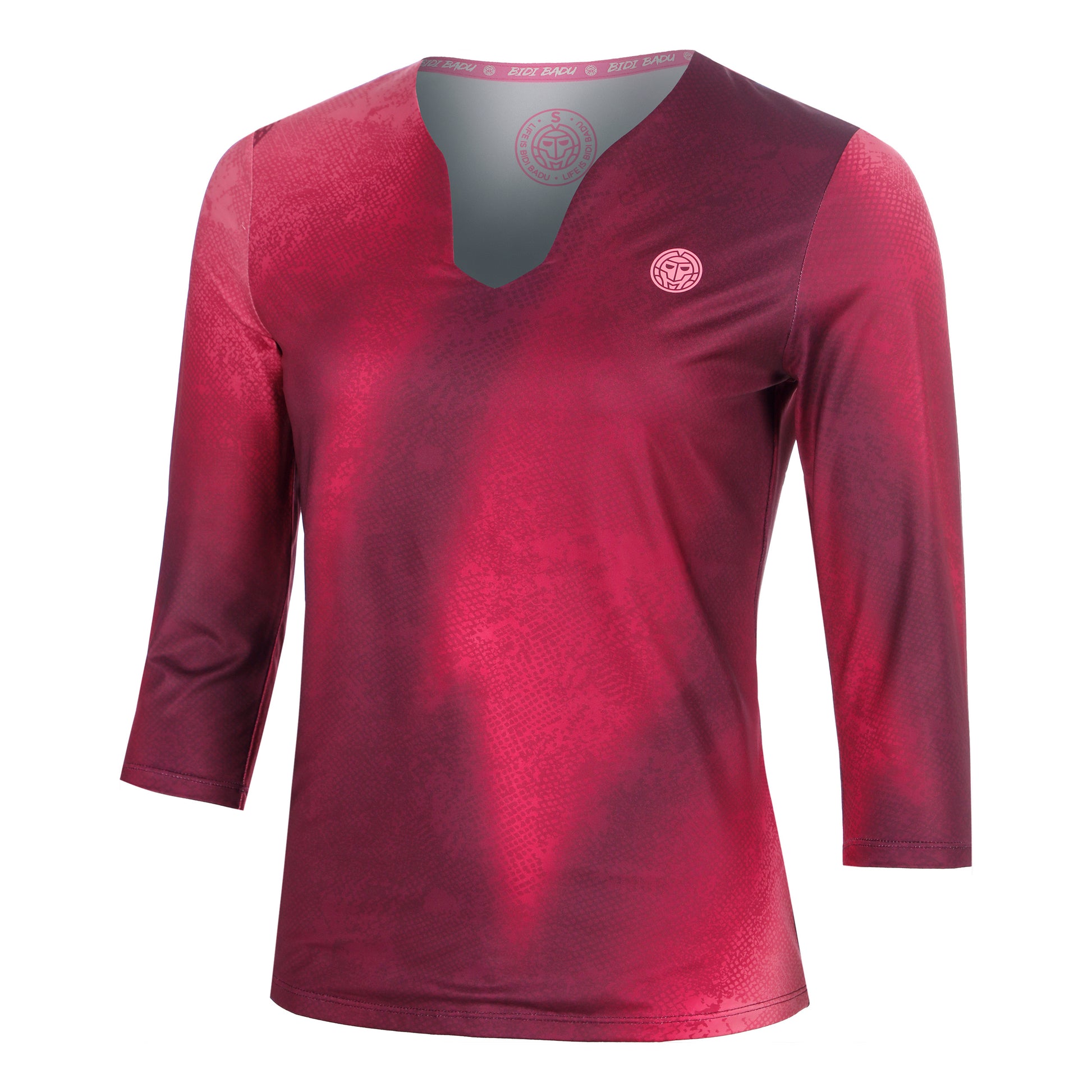 BIDI BADU Freeze Out V-Neck Printed  Long sleeve Women - dark red