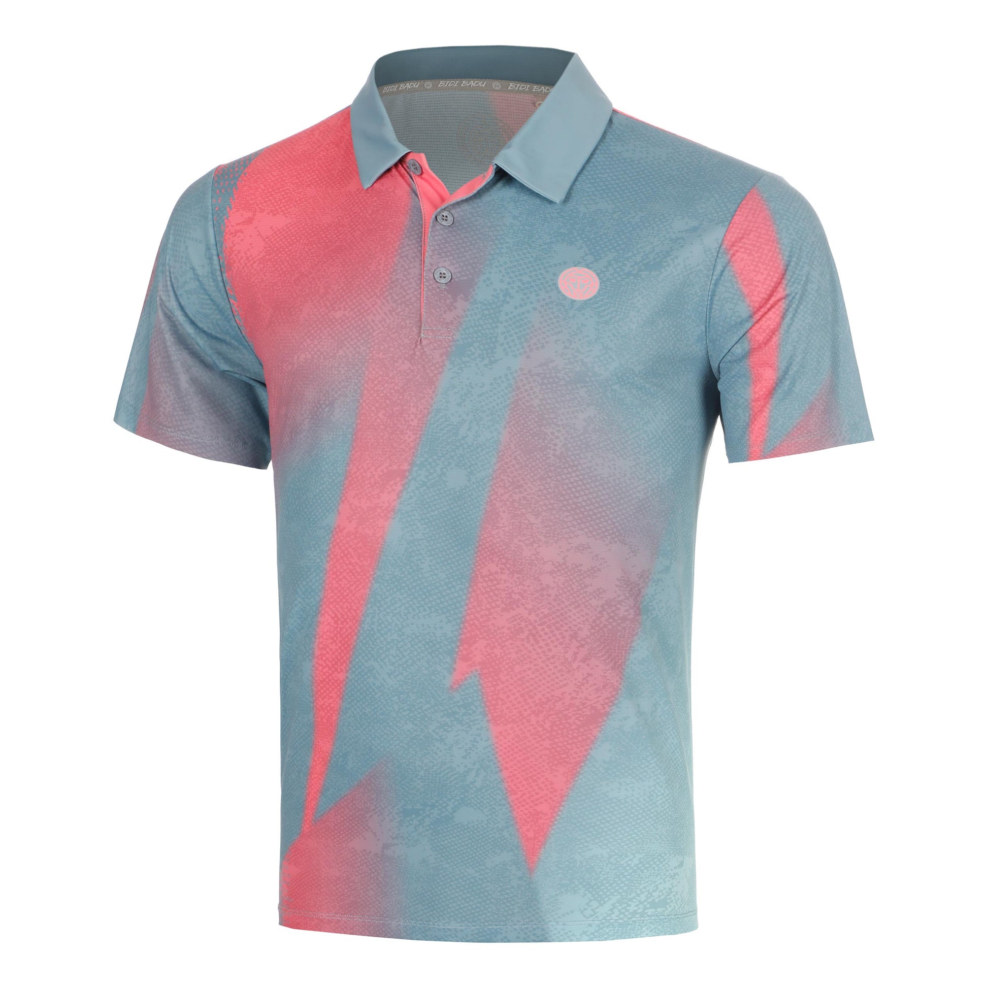 BIDI BADU Freeze Out  Polo Men - grey, pink