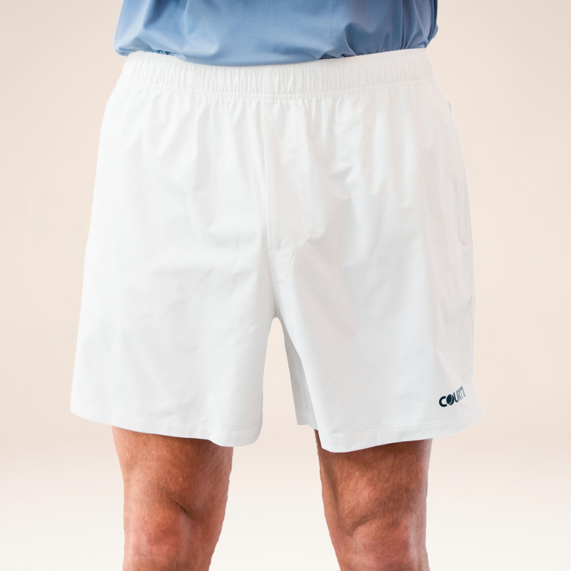 COURT7 Dual Pocket 5in Shorts Men - off white