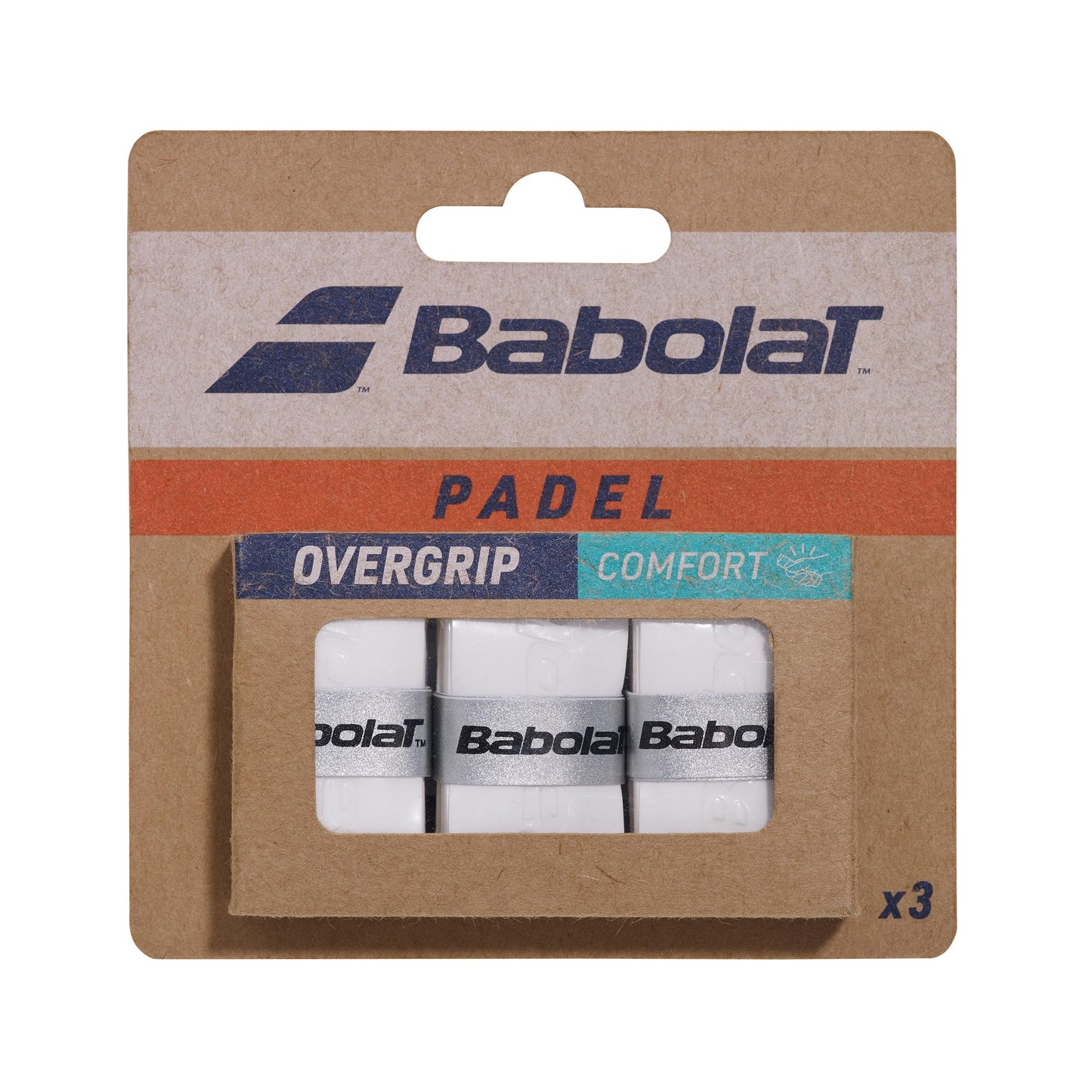 Babolat Comfort Padel X3 Padel overgrip - white