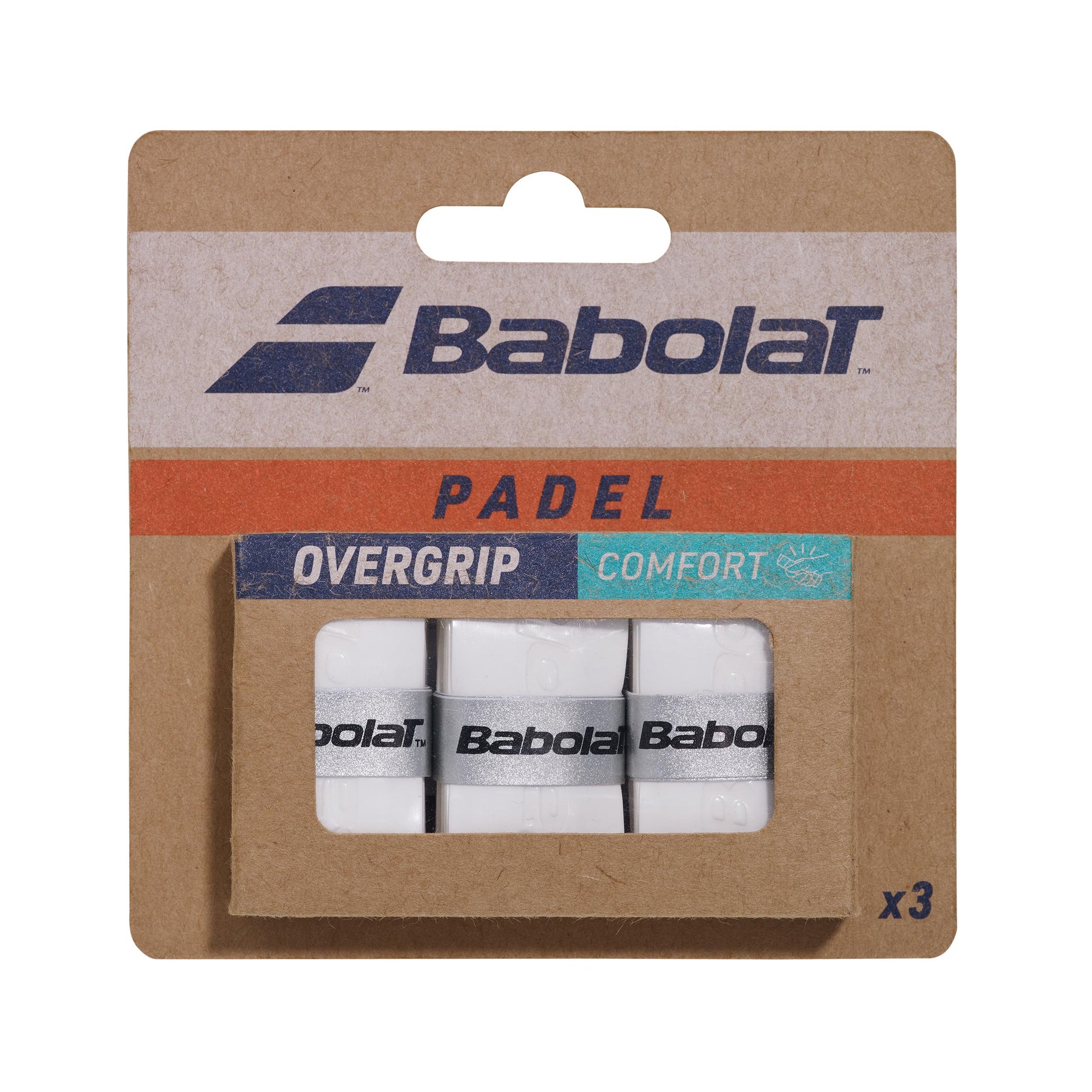 Babolat Comfort Padel X3 Padel overgrip - white
