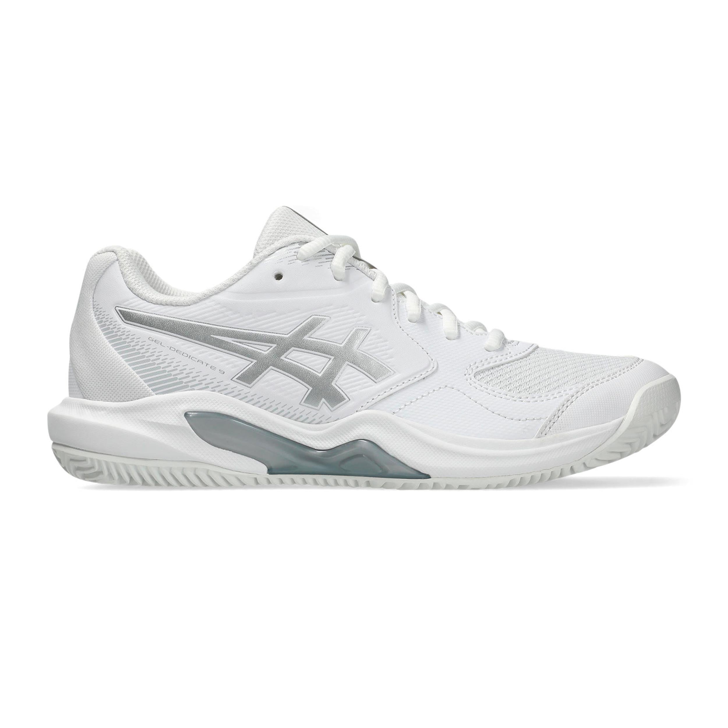 ASICS Gel-Dedicate 9 Clay court shoe Women - white, silver