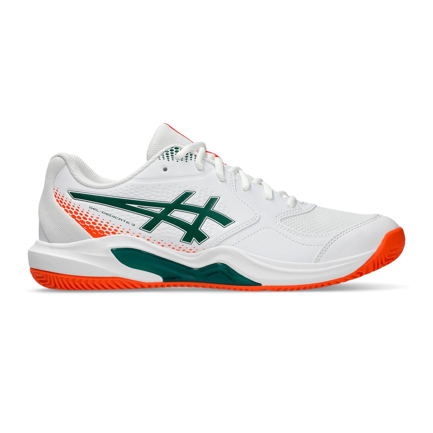 ASICS Gel-Dedicate 9 Padel shoe Men - white, neon orange
