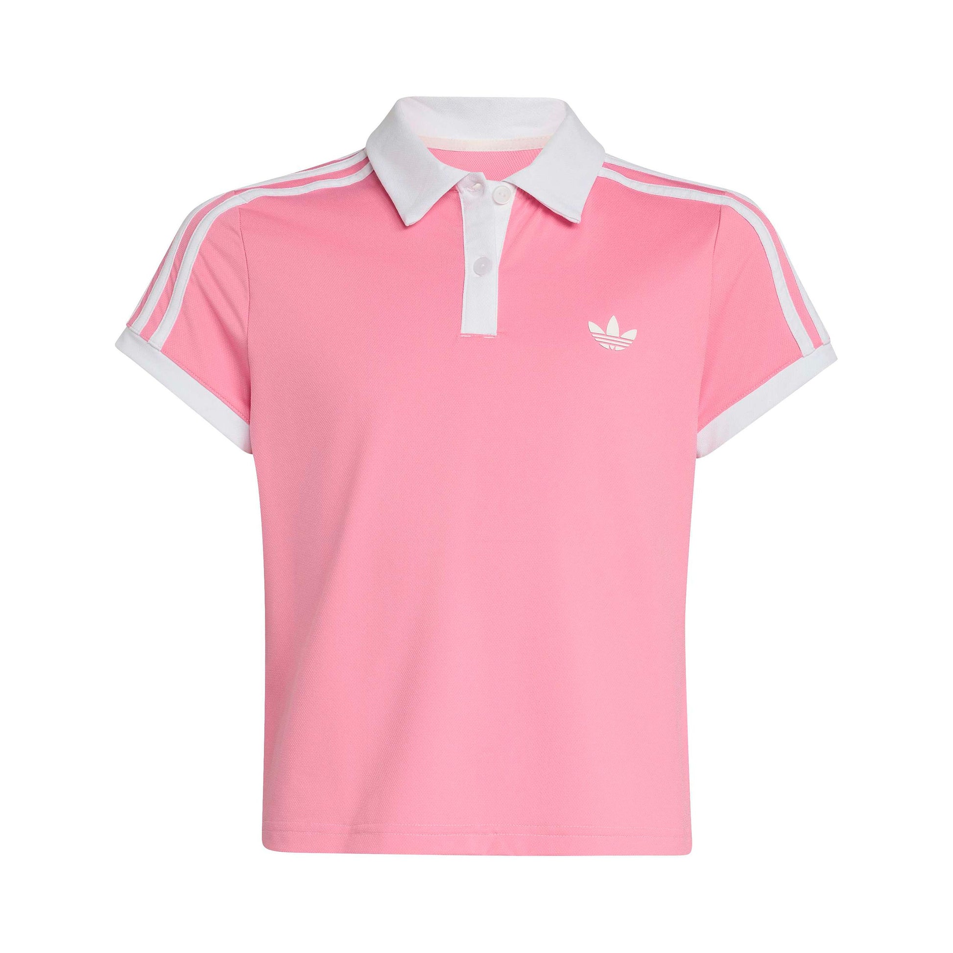 adidas Classics Polo Kids - pastel pink, white