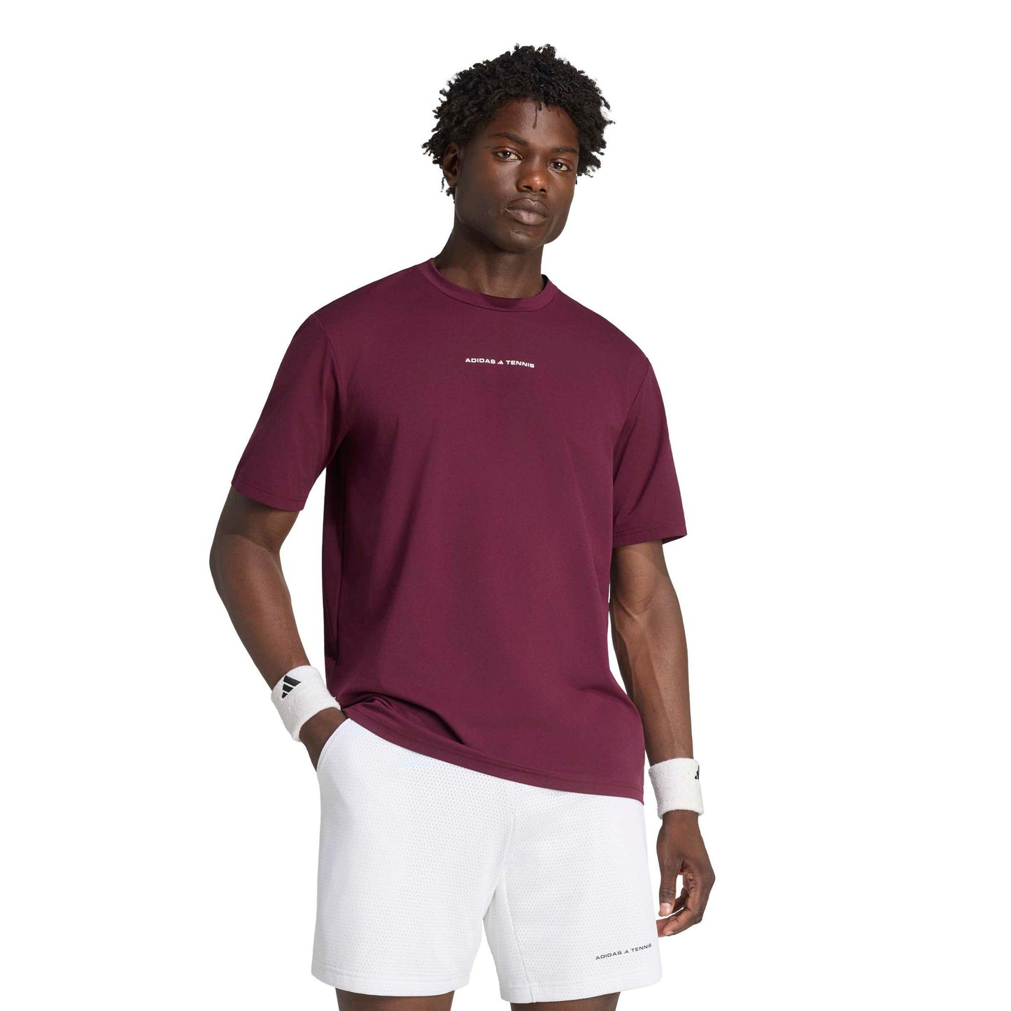 adidas T-Shirt Men - wine red