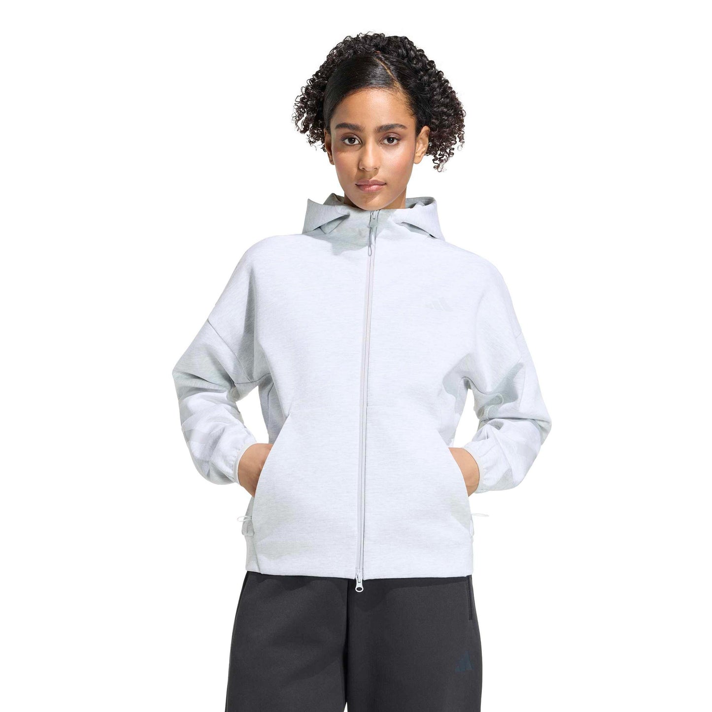 adidas Z.N.E. Zip Hoodie Women - lightgrey