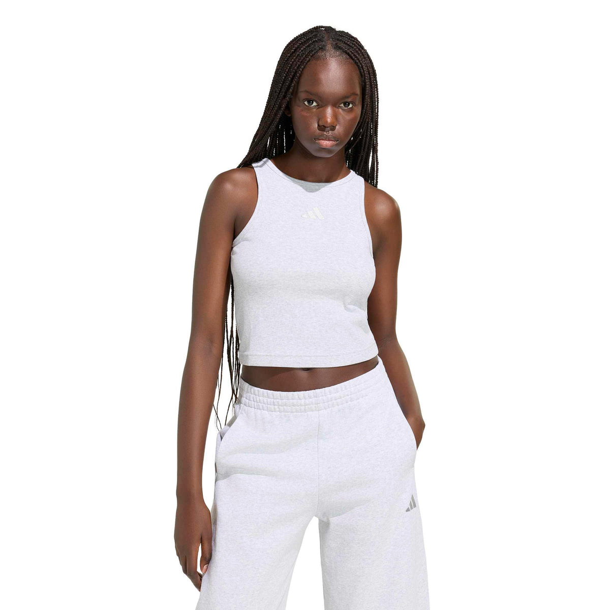 adidas Ribbed Tank Top Women - lightgrey