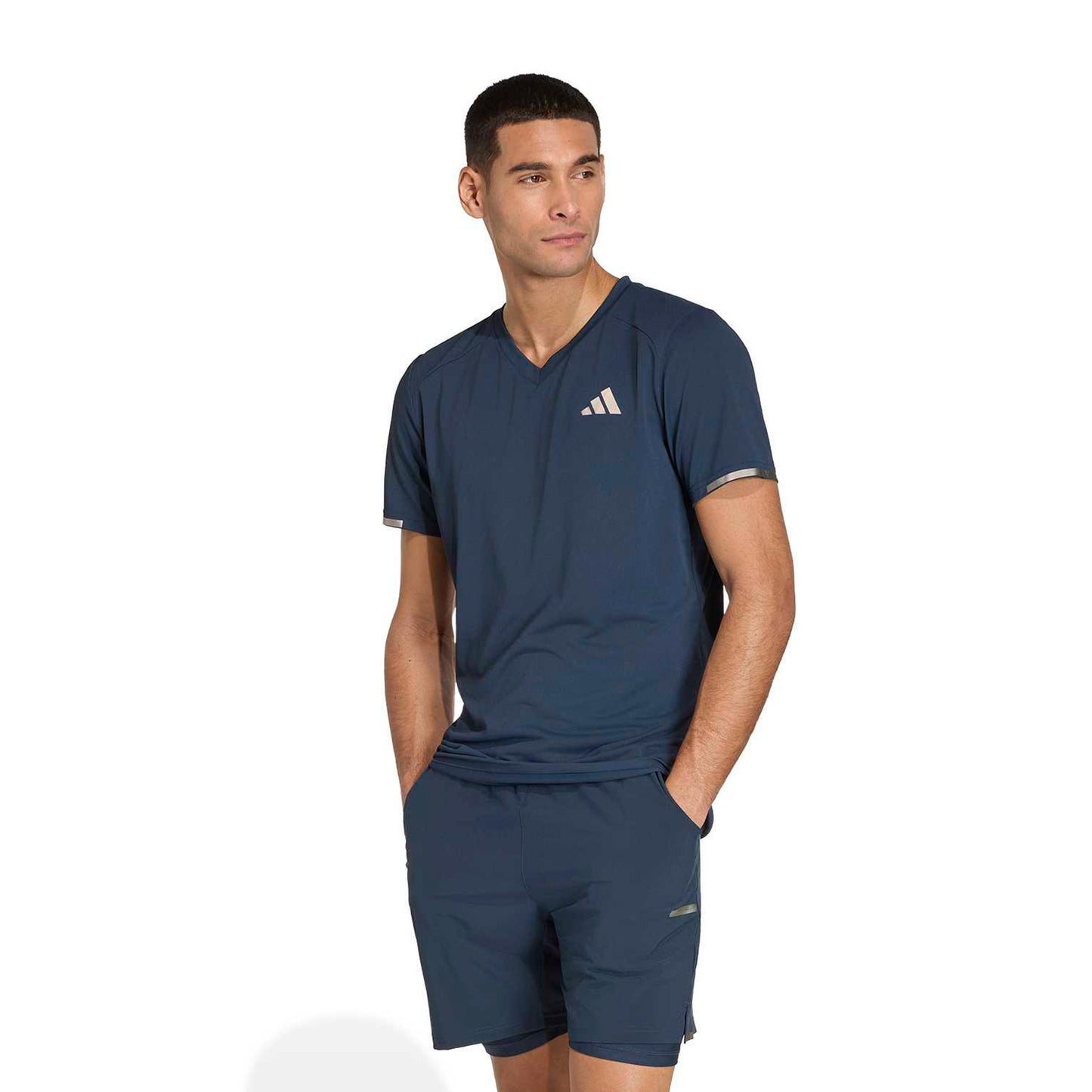 adidas Freelift Pro T-Shirt Men - blue grey, silver