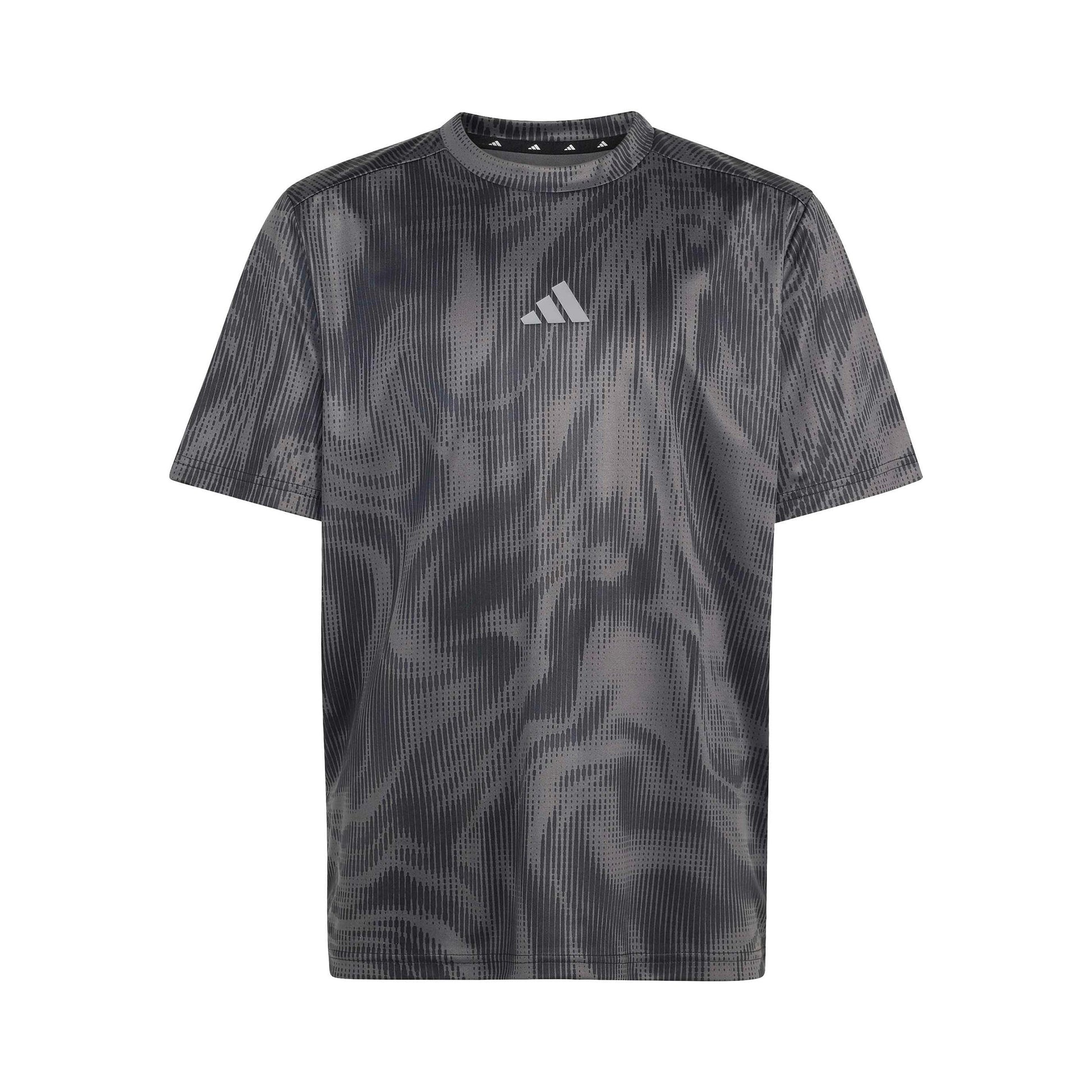 adidas Allover Graphik T-Shirt Kids - dark grey, black