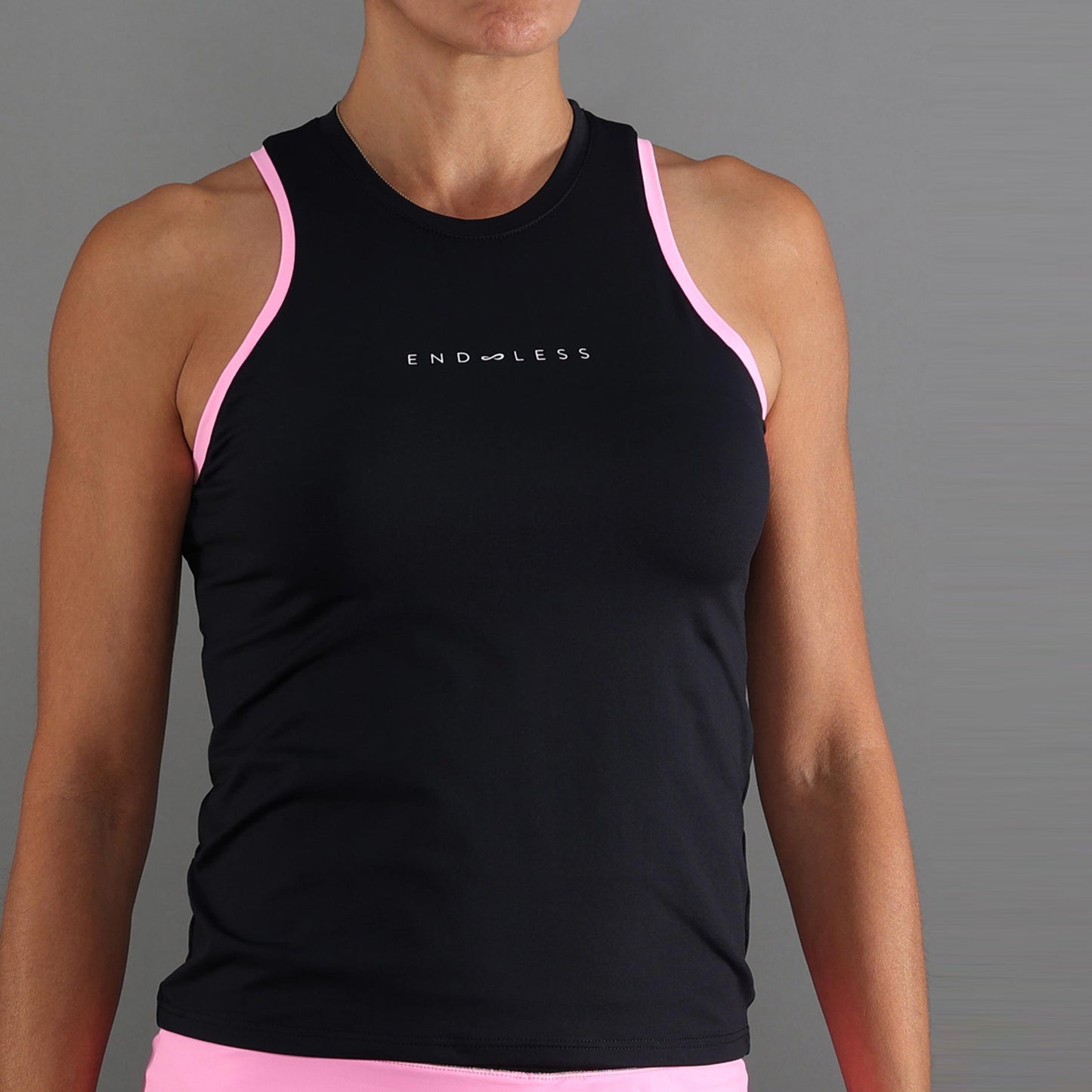 Endless ESSENTIAL Tank Top Women - black, pink