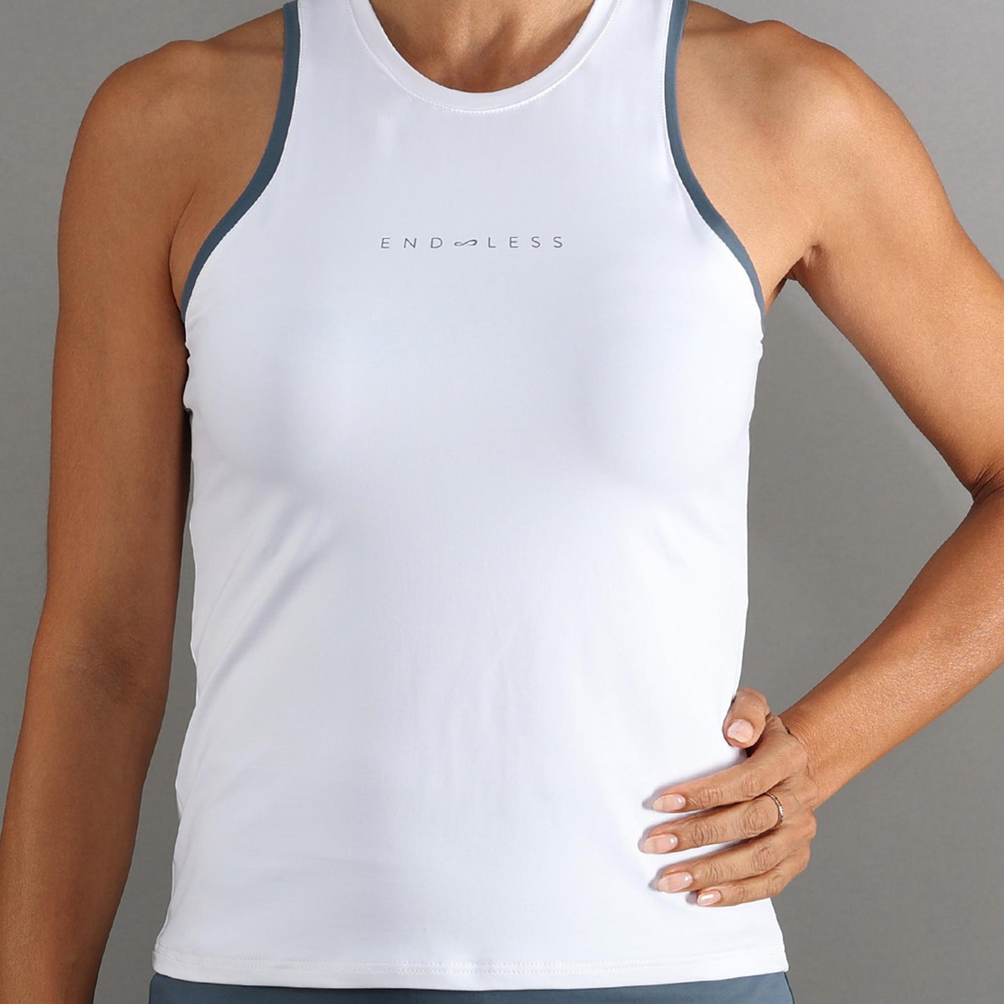 Endless ESSENTIAL Tank Top Women - white, blue
