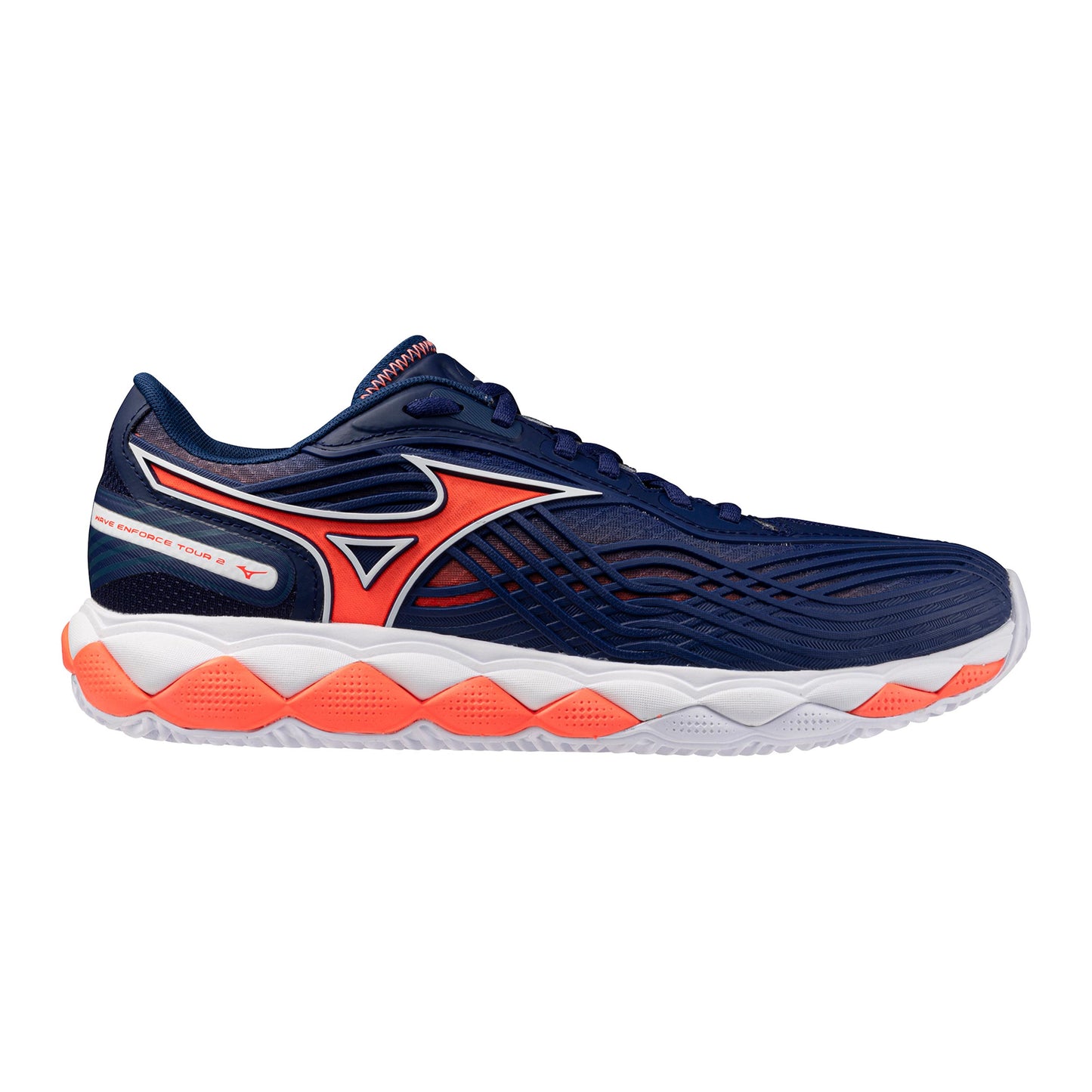 Mizuno Wave Enforce Tour 2 Clay court shoe Men - dark blue, orange