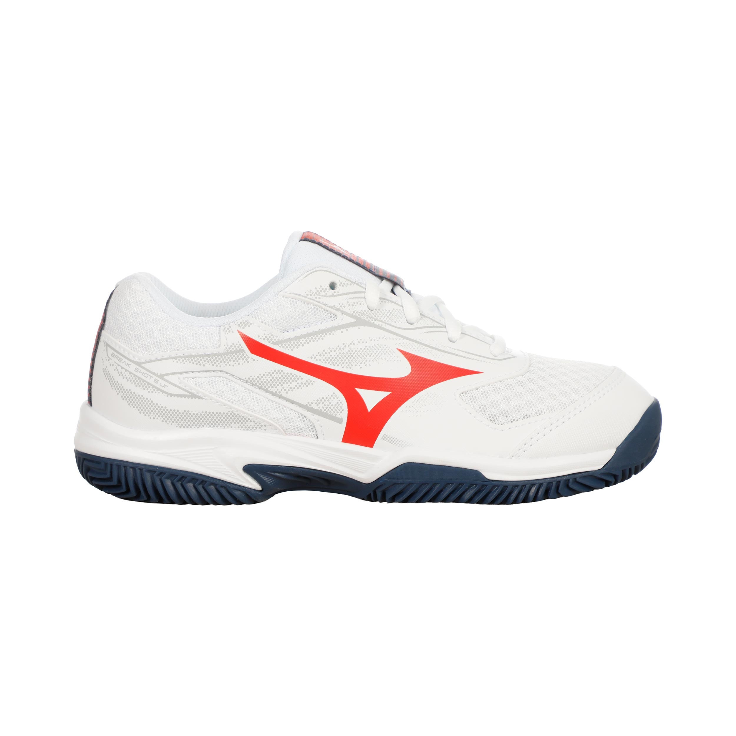 Mizuno Break Shot 5 Clay court shoe Kids - white, orange