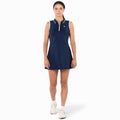 Tech Dress Women - dark blue, beige