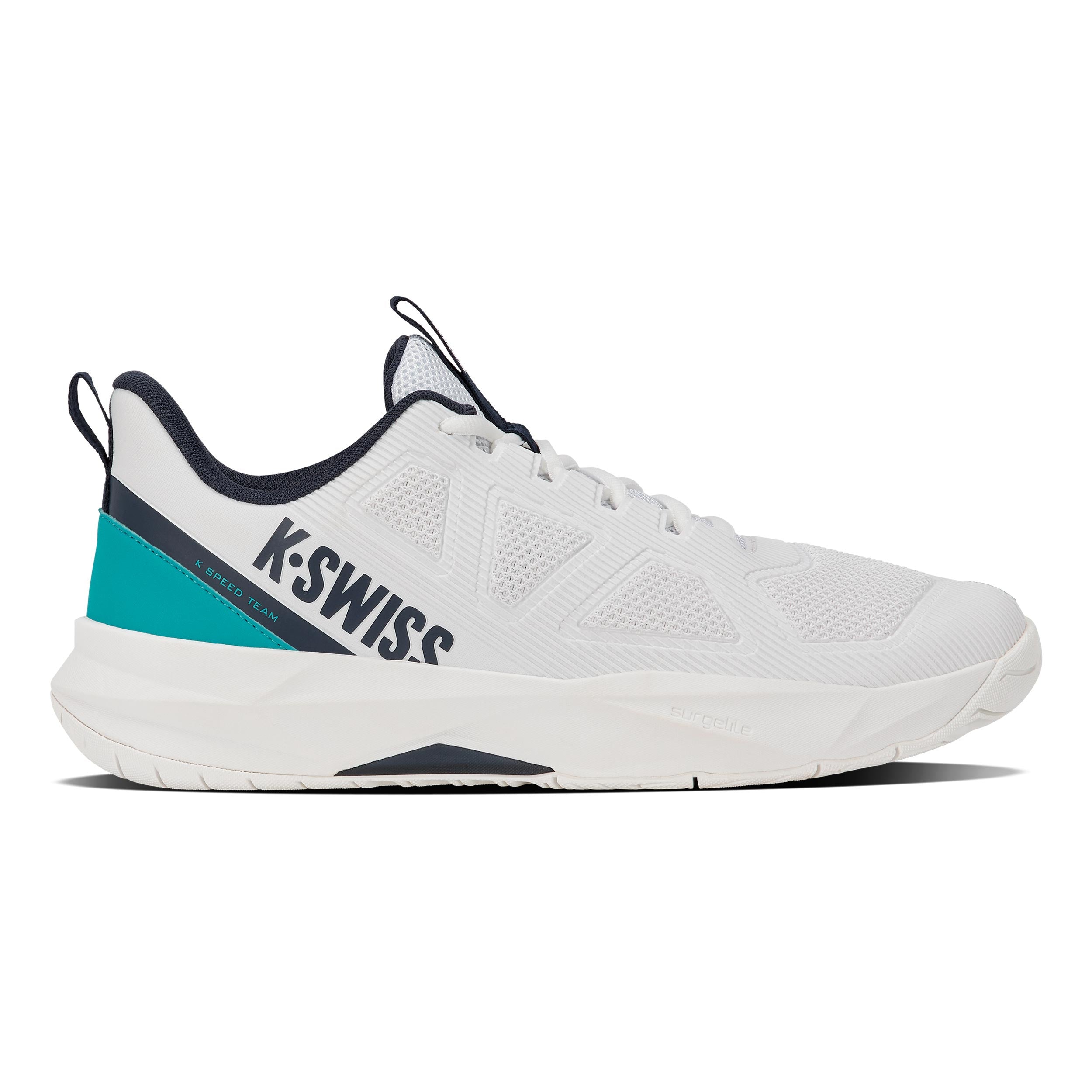 K-Swiss K-Speed Team All court shoe Men - white, turquoise