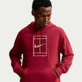 Court Hoody Men - wine red, cream