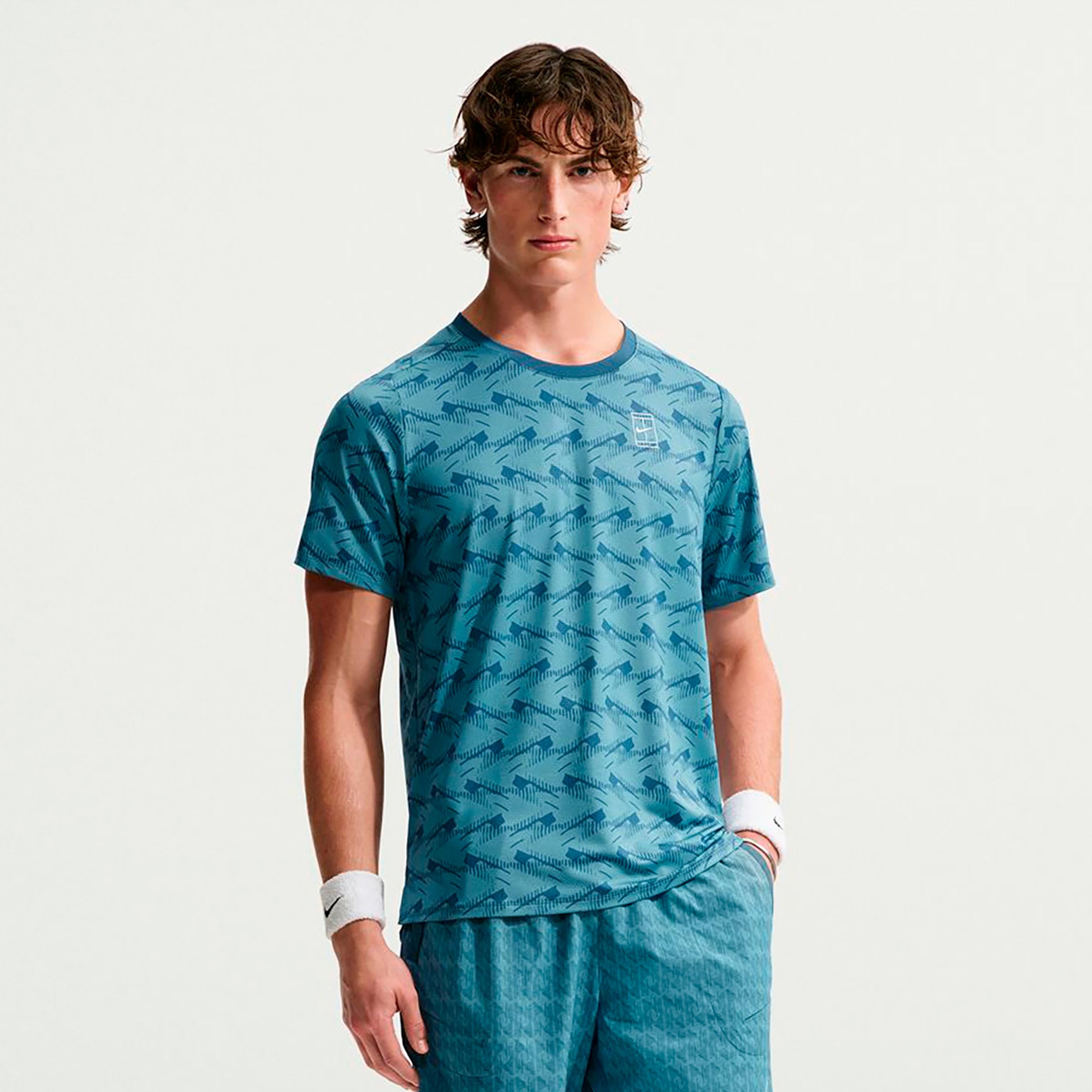Nike Court Advantage T-Shirt Men - blue grey