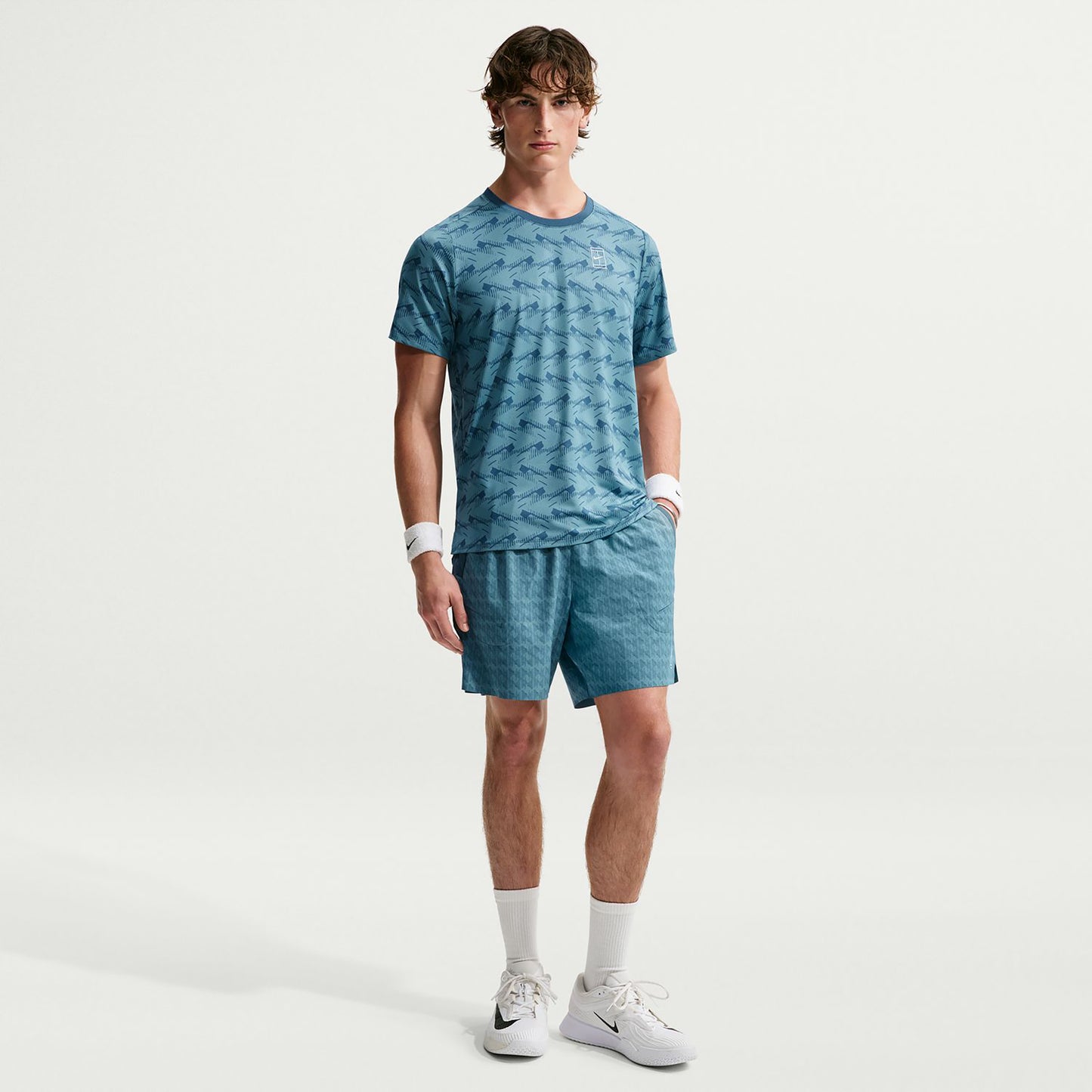 Nike Court Advantage T-Shirt Men - blue grey