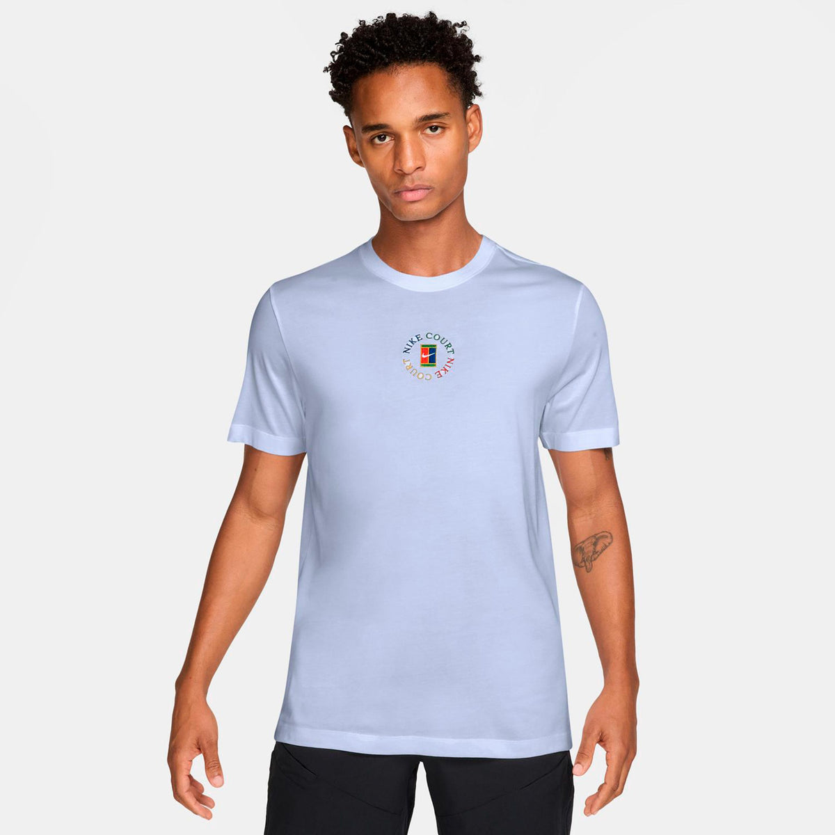 Nike Court T-Shirt Men - blue grey