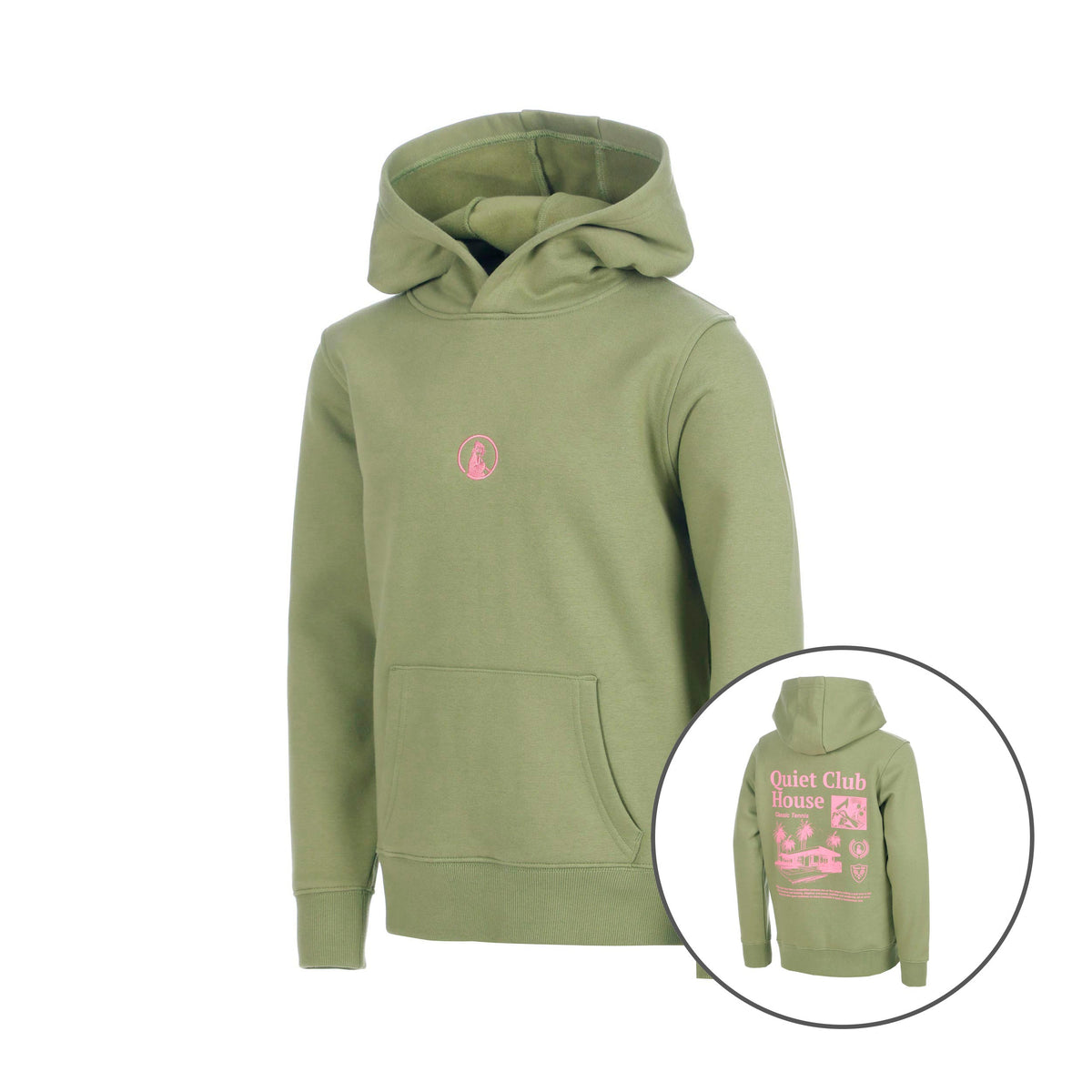 Quiet Please Club House Loose Fit Hoody Kids - khaki