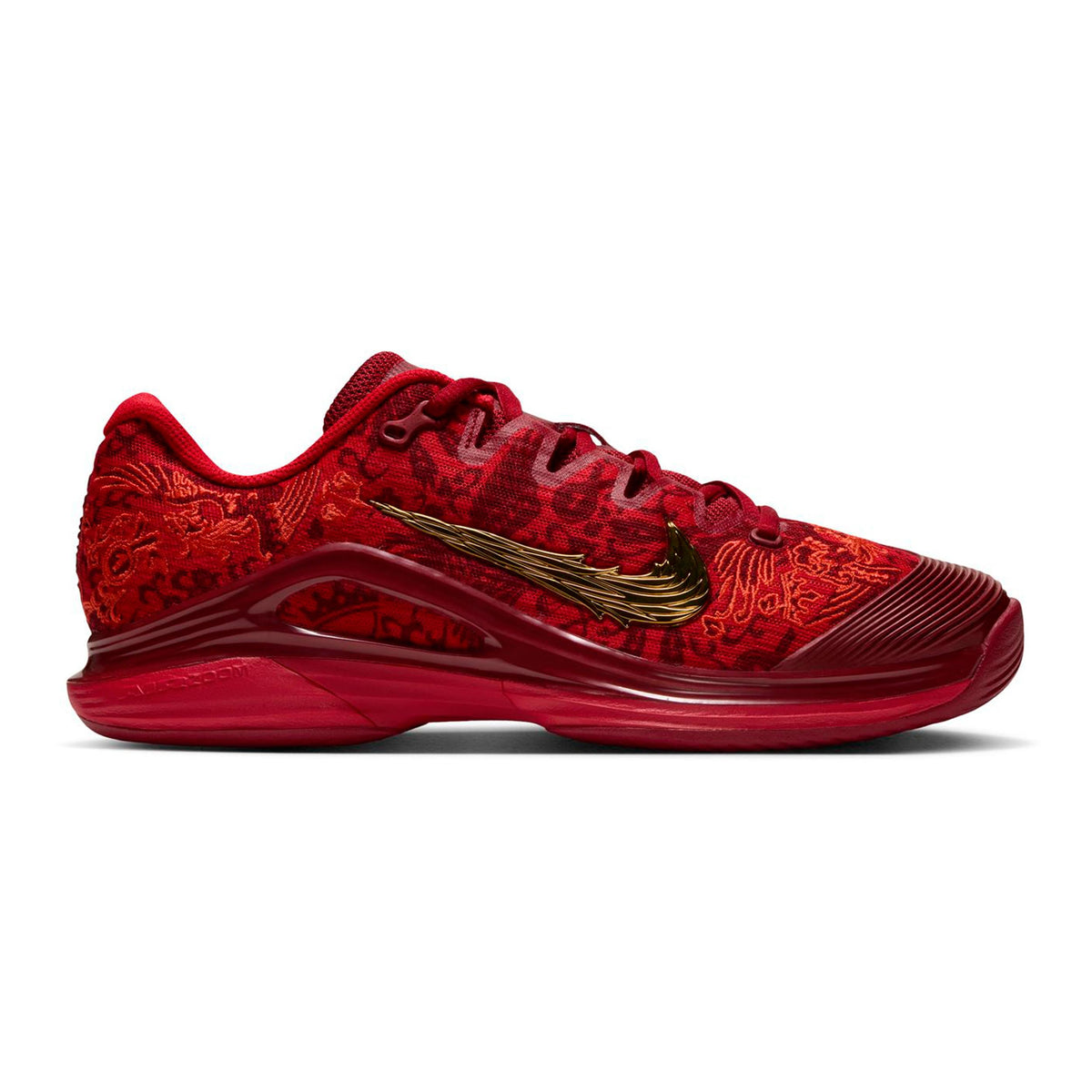Nike Qinwen Zheng Vapor 12  All court shoe Women-red, gold