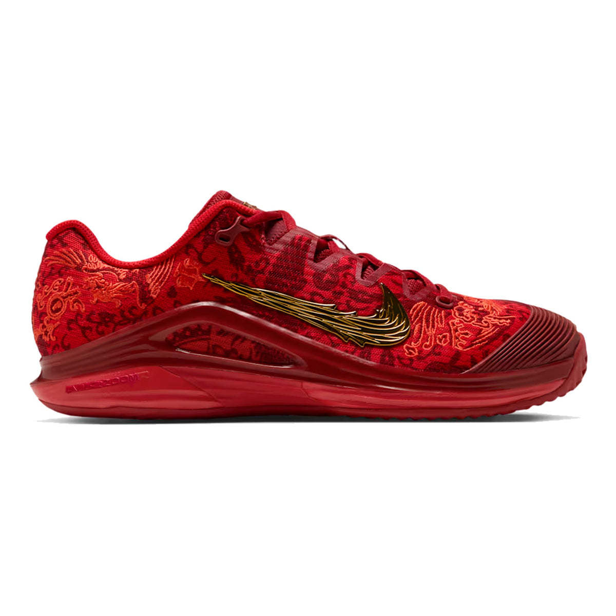 Nike Qinwen Zheng Zoom Vapor 12 Clay court shoe Women-red, gold