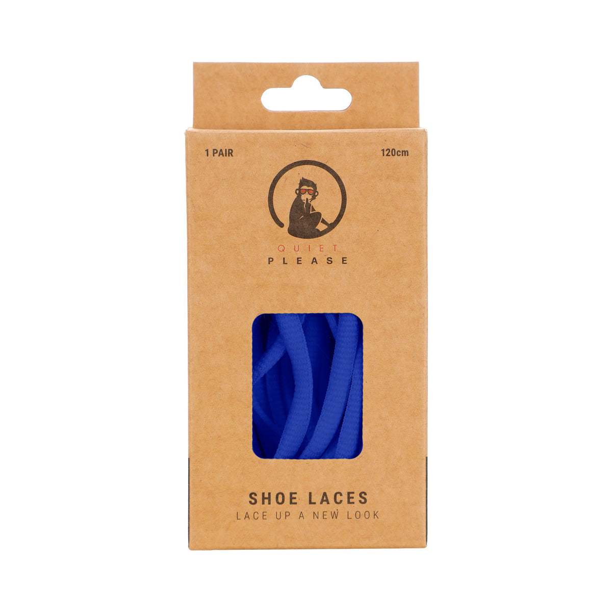 Quiet Please QP shoe laces 120cm Shoelaces - blue