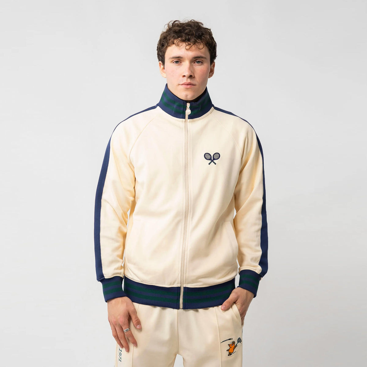 Lobster & Lemonade Maus Tennis – '92 Stadium Training jacket Unisex - white, multicoloured