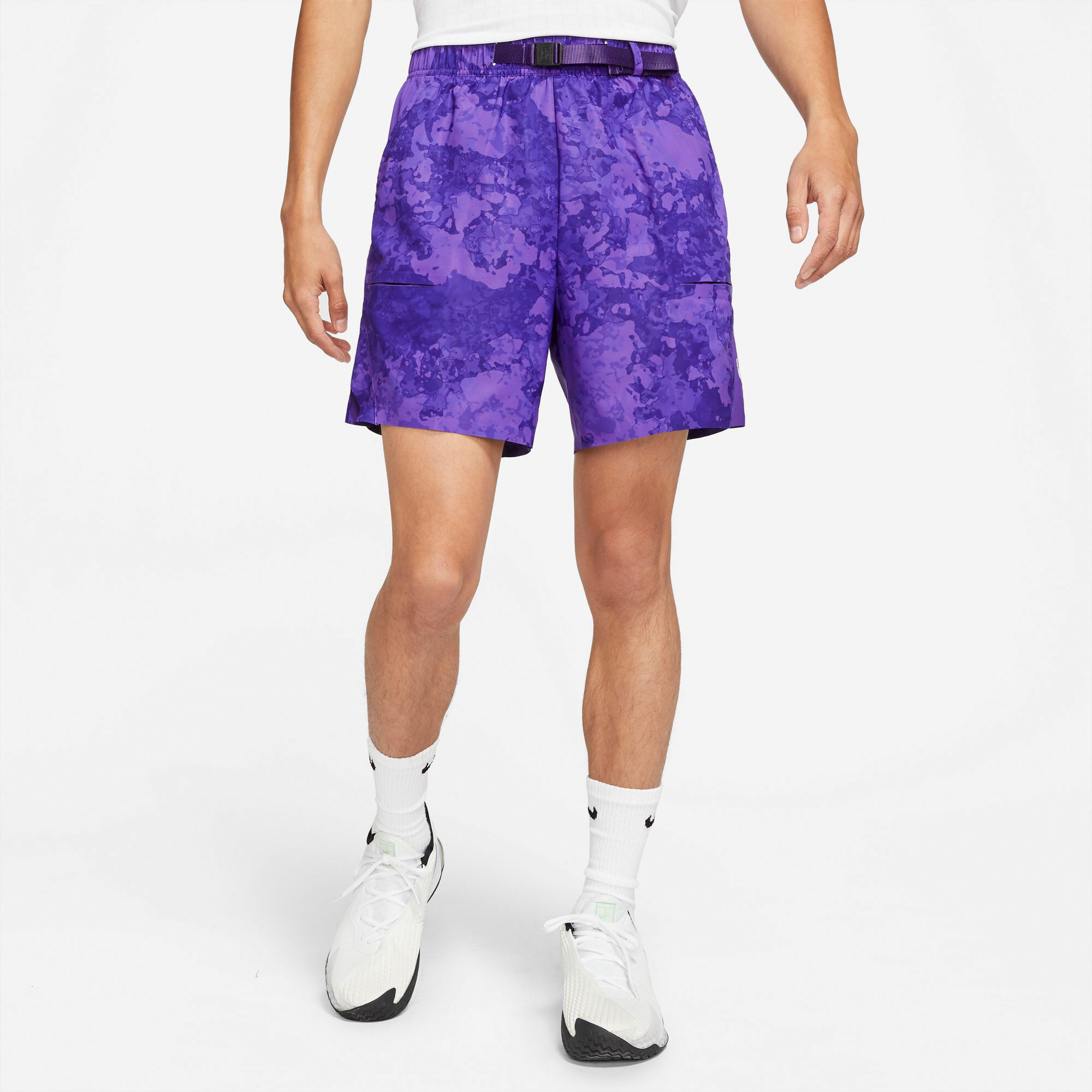 Nike court purple shorts deals