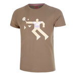 BIDI BADU Clothing BIDI BADU Paris 2025 Chill T-Shirt Men-Brown,Beige