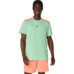 ASICS Clothing ASICS Court T-Shirt Men - green, coral