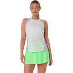 ASICS Clothing ASICS  Court All Over Print Tank top Women - cream, blue-gray