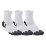 Under Armour Clothing Under Armour Performance Tech Quarter Tennis Socks 3 Pack-White