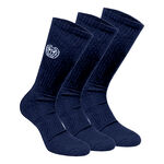 BIDI BADU Clothing BIDI BADU Don Carlito Crew Move Tennis Socks 3 Pack-Dark Blue,White