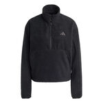 adidas Clothing adidas Fleece Half-Zip Sweatshirt Women-black