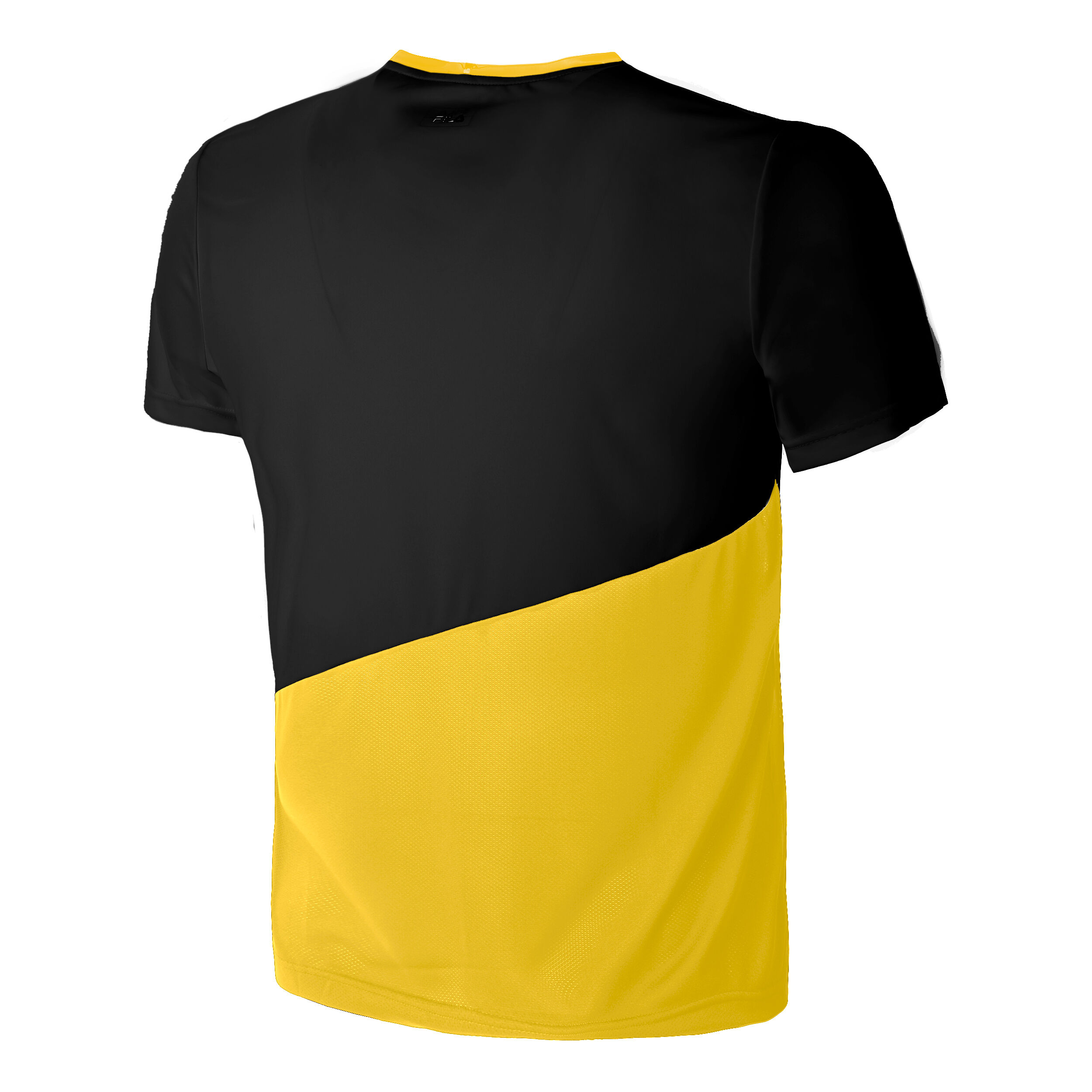 Black and hotsell yellow fila shirt