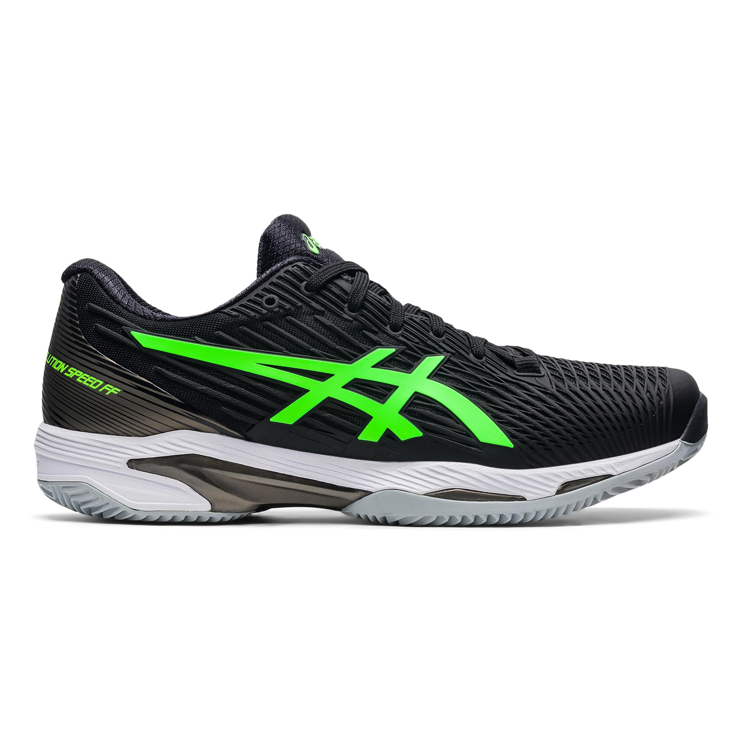 Buy ASICS Solution Speed FF 2 Clay Court Shoe Men Black Neon Green online Padel Point COM