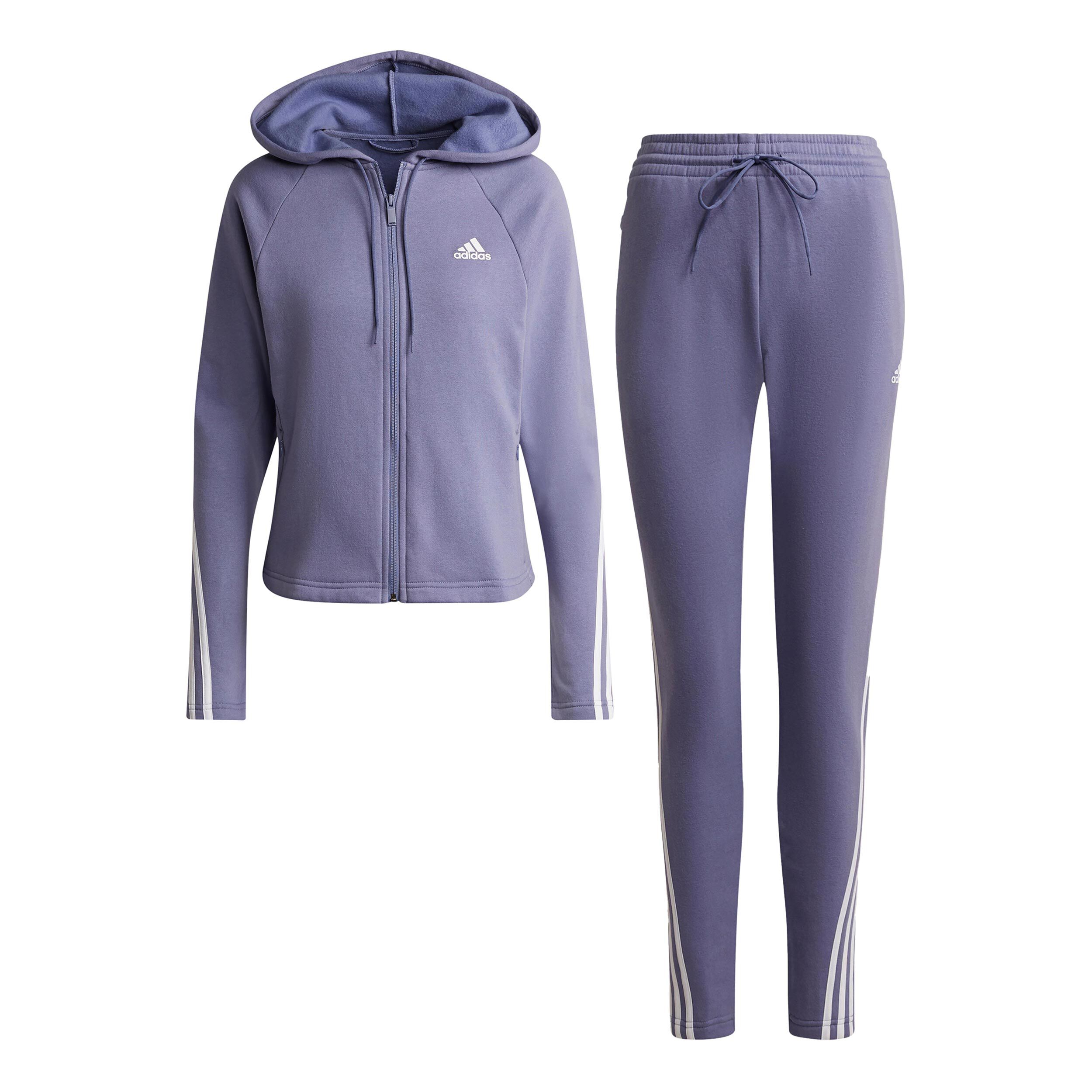 purple adidas tracksuit women s