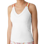 Lucky in Love Entwine Racerback Tank with Bra Women