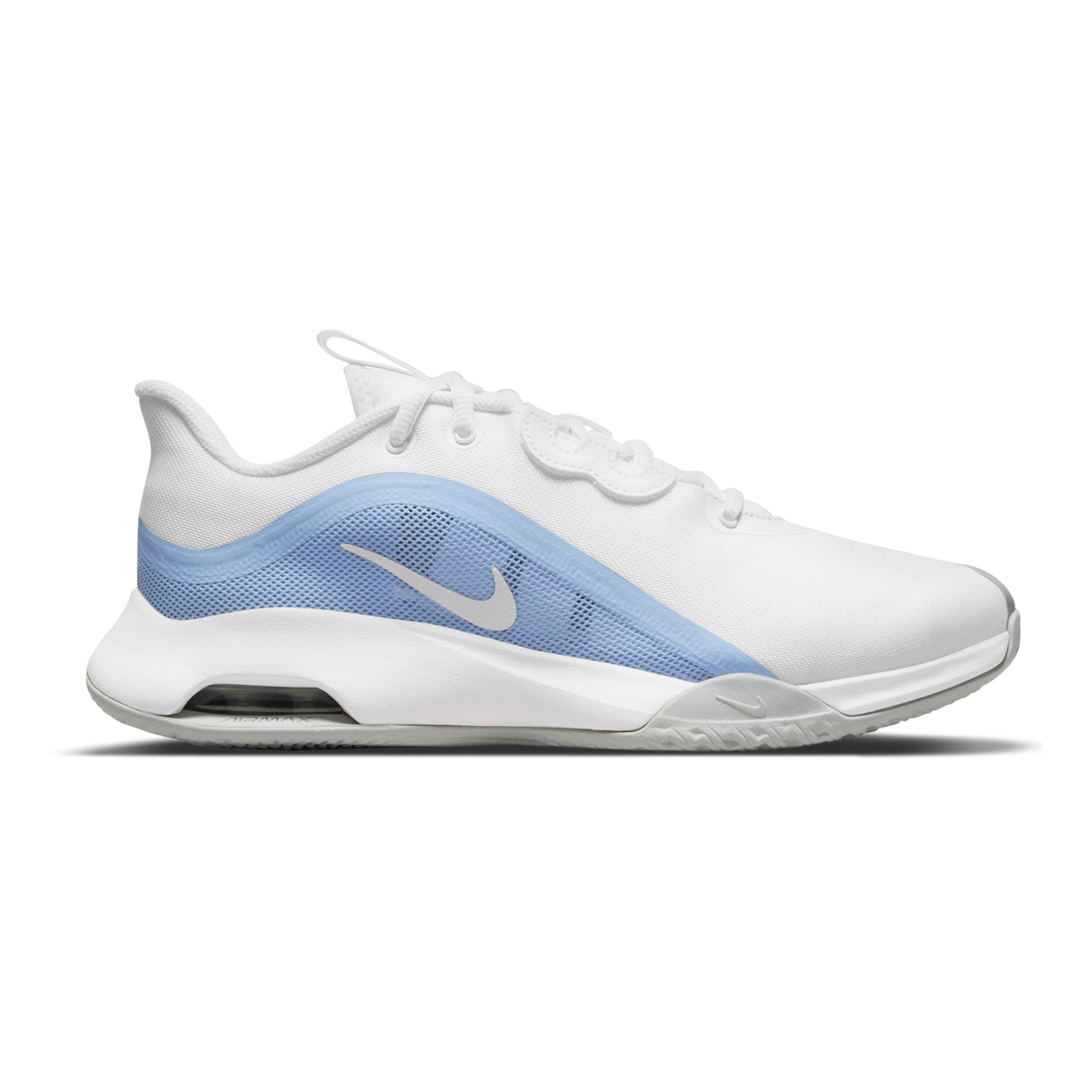 Air Zoom Max Volley All Court Shoe Women White Light Blue