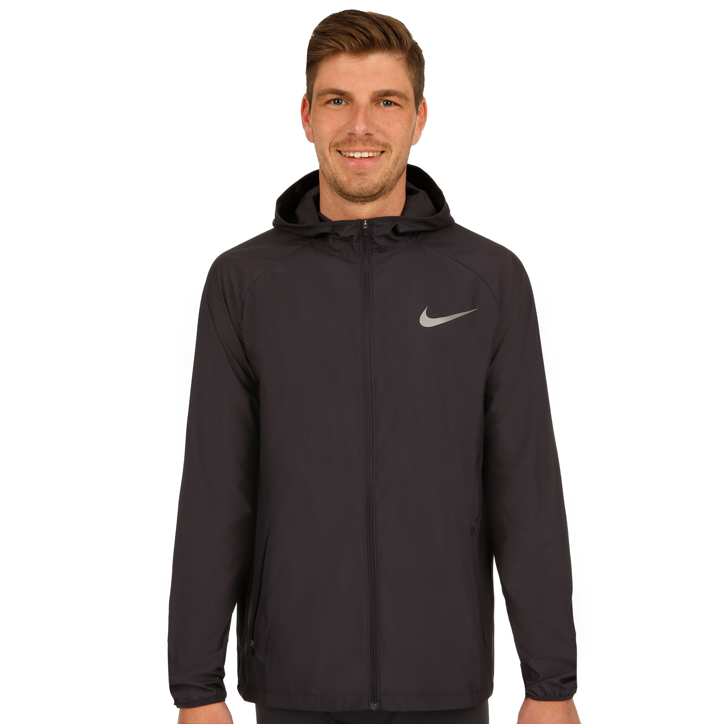 Men's nike essential on sale hooded running jacket