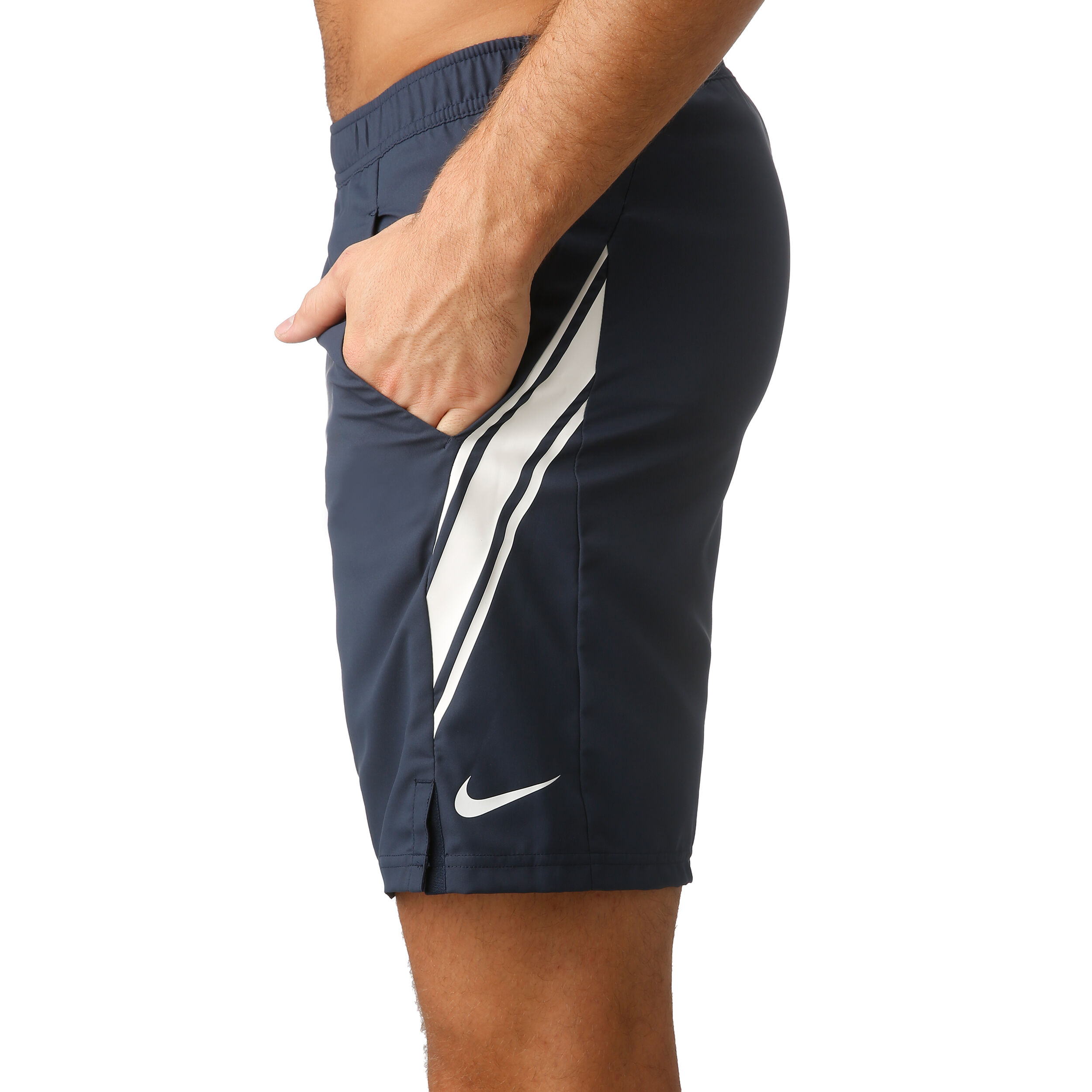 Court Dry 9in Shorts Men Dark Blue White