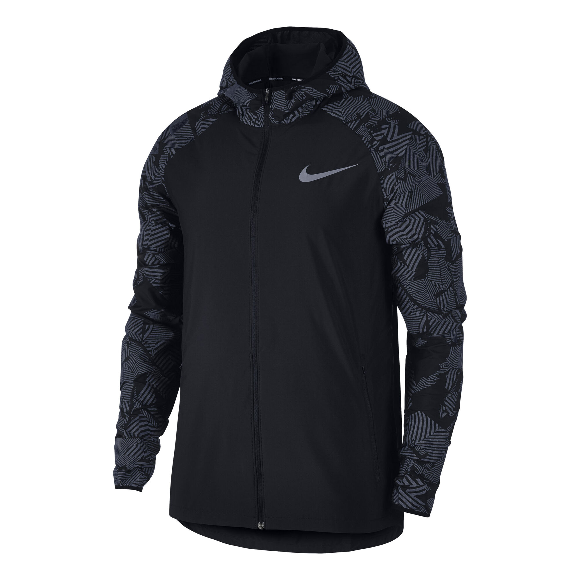 Ópera paraguas elemento Nike Essential Flash Running Jacket Men - Black, Dark Grey online |  Padel-Point