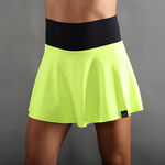 Endless Clothing Endless Lux Ii Skirt Women-Neon Yellow,Dark Blue