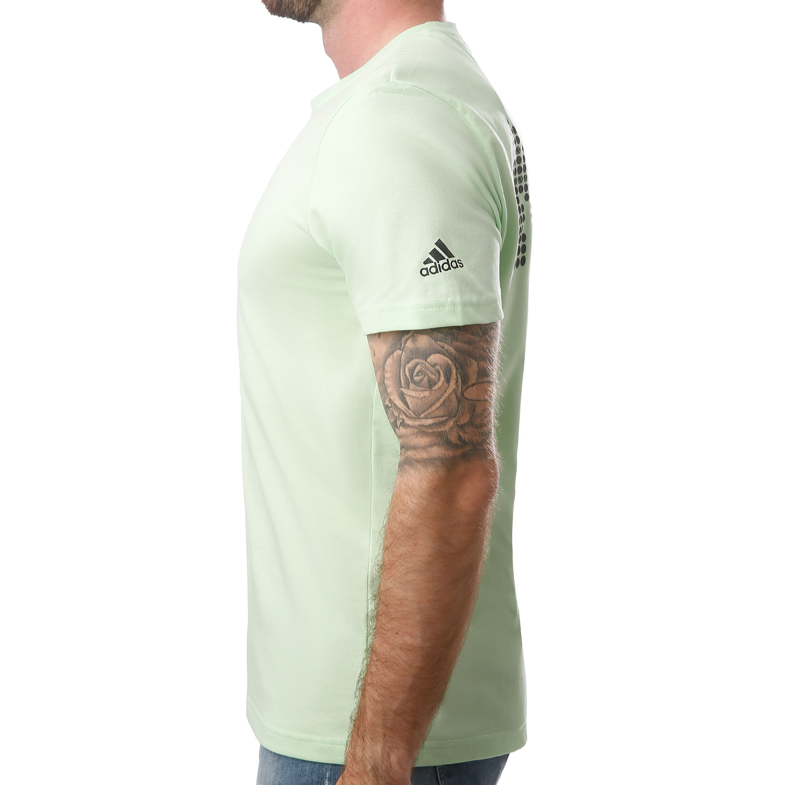New York Graphic T Shirt Men Light Green Black