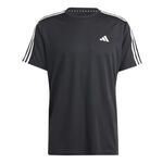 adidas Clothing adidas Essentials Train 3-Stripes Training T-Shirt Men-Black,White