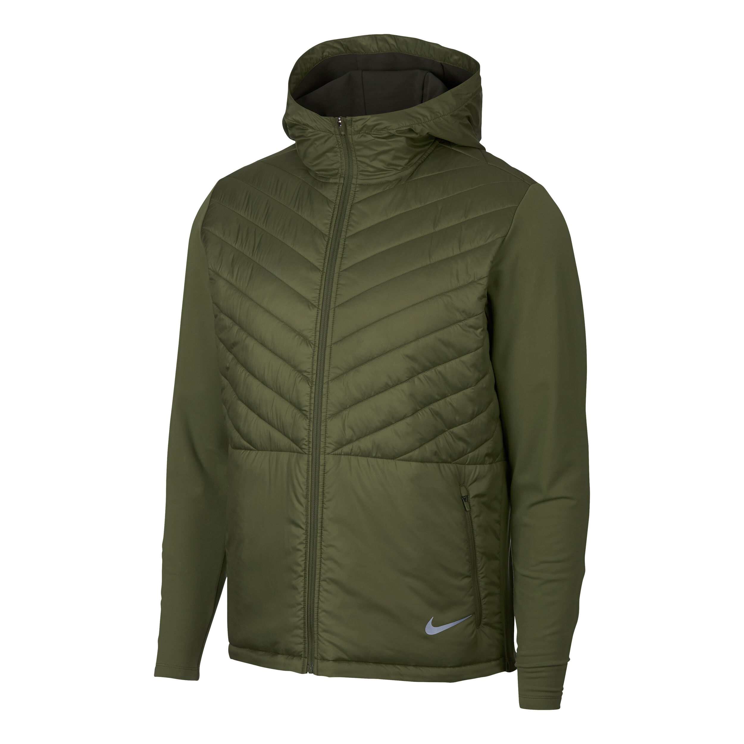 Buy Nike AeroLayer Running Jacket Men Olive Silver online Padel Point COM